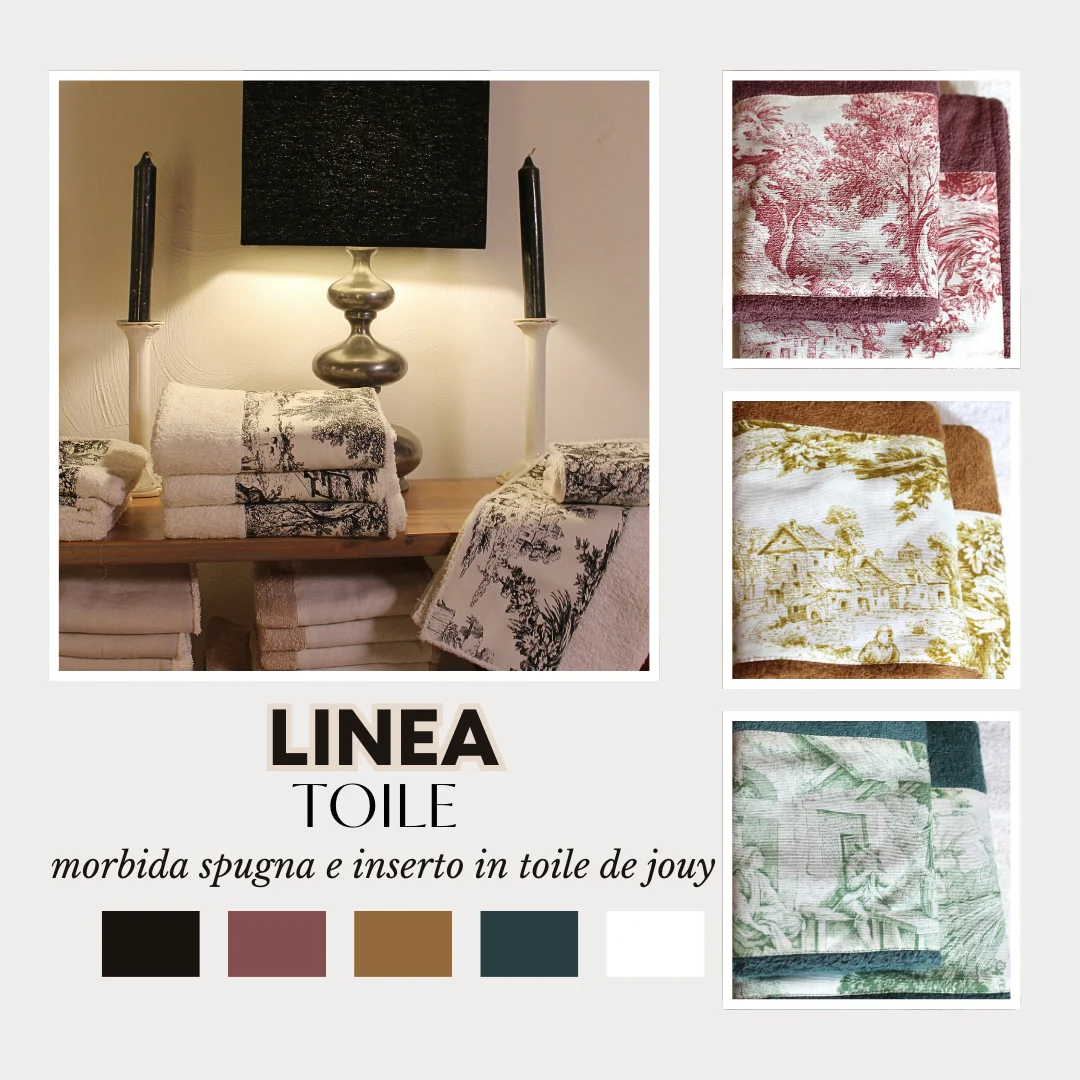 Tessili Bagno 2 Casainitaly - asciugamani - linea toile de jouy