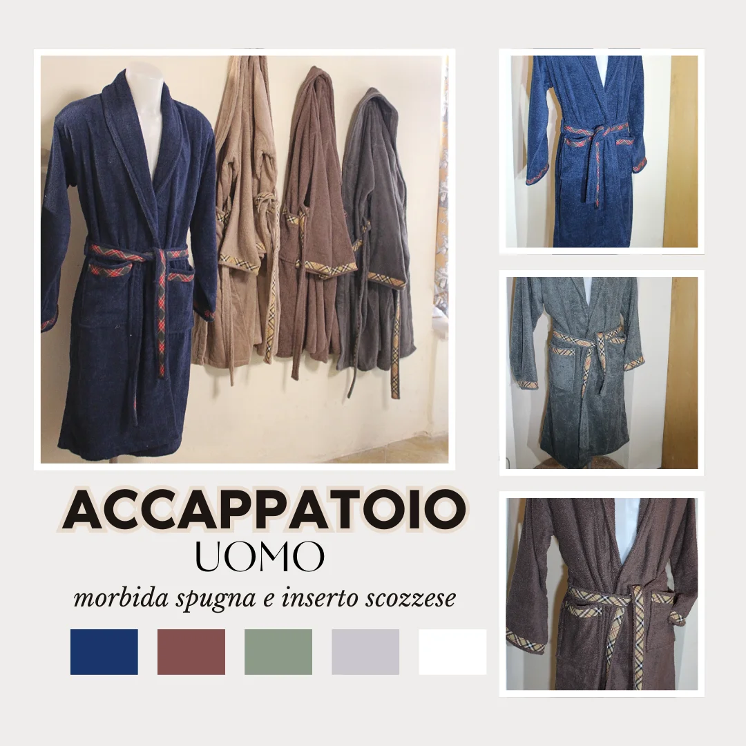 Tessili Bagno 8 Accappatoio-uomo-Casainitaly-Verona